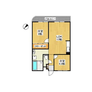 メゾン太陽【4階】の間取り