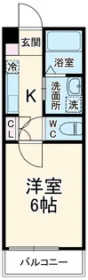 プラウドシャトー若葉【2階】の間取り