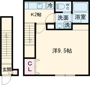アクシス学芸大学【203号室】の間取り