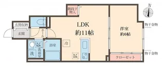 カーム カモミール【1階】の間取り