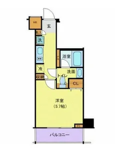 Log登戸駅前【9階】の間取り