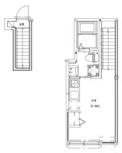 ソルナクレイシア南阿佐ヶ谷Ⅱ【201号室】の間取り