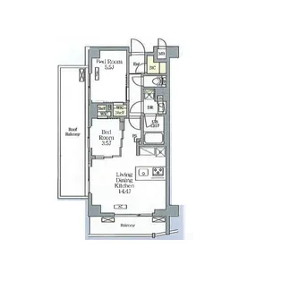 AIFLAT明大前【304号室】の間取り