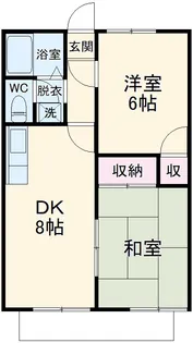 コスモハイツ松木【202号室】の間取り
