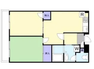 JLBグランエクリュ久地【202号室】の間取り