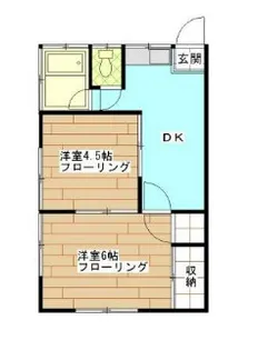 旭ハウス【102号室】の間取り