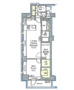 AIFLAT明大前【205号室】の間取り