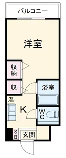 アカデミア清新【203号室】の間取り