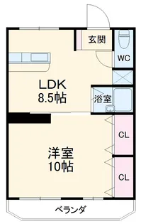 Century21【106号室】の間取り