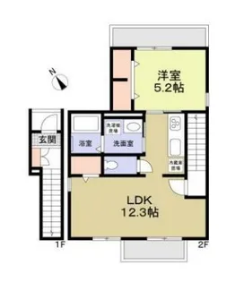 K.VENT VERT【2階】の間取り