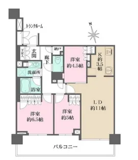 ザ・パークハウス船堀テラス【5階】の間取り