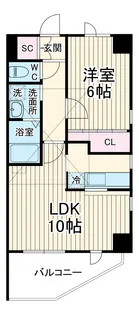 Saint−Clair Kawasaki【9階】の間取り