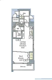 AIFLAT明大前【503号室】の間取り