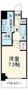 レジディア本厚木【7階】の間取り