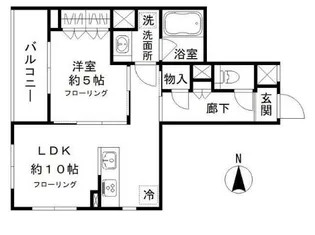 シエルクレール大森山王【406号室号室】の間取り