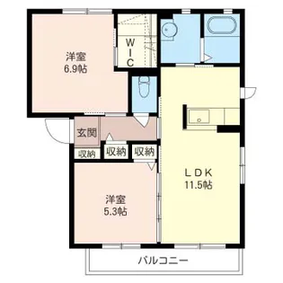 ウィズ ユー【1階】の間取り