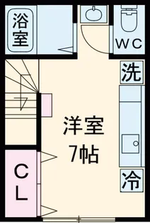 ベルクレール中野【202号室】の間取り