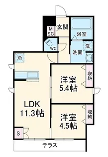 MASOIN・COURAGE【1階】の間取り