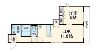 Masoin・Courage【1階】の間取り