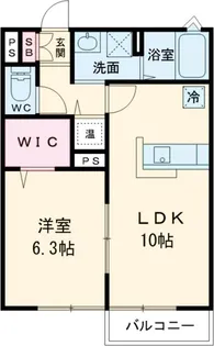 エル・カステール篠 B棟【1階】の間取り