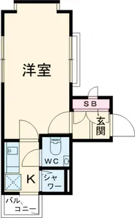 アサカシオン瀬田【209号室】の間取り
