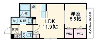 Masoin・Courage【2階】の間取り