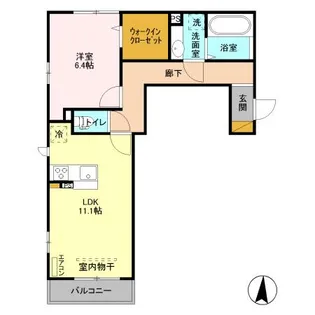 La Crece W棟【3階】の間取り