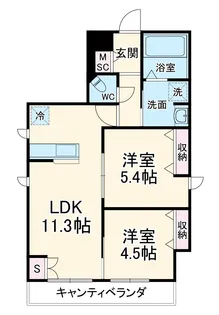 MASOIN・COURAGE【3階】の間取り