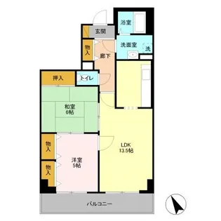 オーシャンビュー壱番館【3階】の間取り