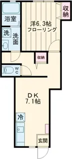 ノエルコート【100号室】の間取り