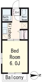 レトア経堂Ⅰ【2階】の間取り