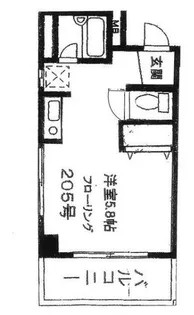 ボネール大岡山【2階】の間取り