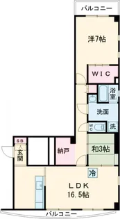 アークヴィラ自由ヶ丘【2階】の間取り