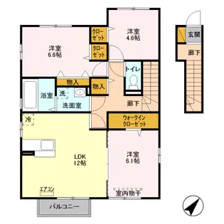 サニーコート氷川【2階】の間取り