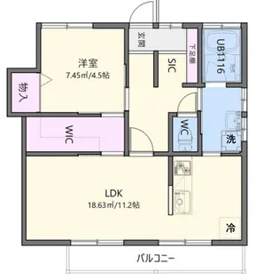 モナミA棟【2階】の間取り