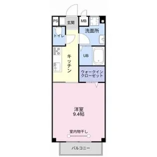 ヴィラ・ルミエールⅡ【102号室】の間取り