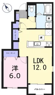 Michelle【101号室】の間取り