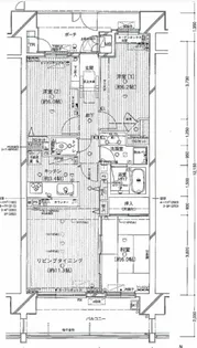 コスモひばりが丘ザ・ガーデンズフォートオーセントヒル【1005号室】の間取り