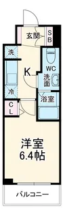 LIMERESIDENCE KITAMATSUDO【5階】の間取り