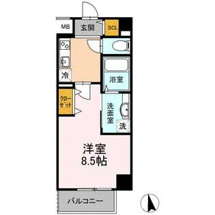 AZALEA【0502号室】の間取り