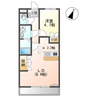 スクエア302【1階】の間取り