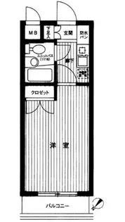 プレールミホカテリーナ武蔵小山【7階】の間取り