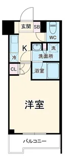 ルーブル武蔵中原伍番館【1階】の間取り