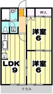 エクシア司 A棟【0102号室】の間取り