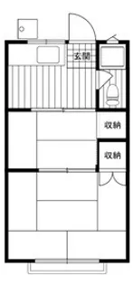 南柏コーポ【2階】の間取り