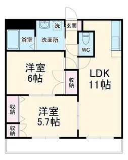 グレイスヴィラ【1階】の間取り