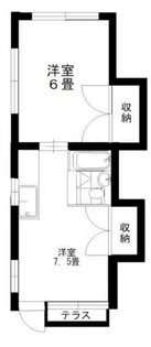 フラットムナカタ【1階】の間取り