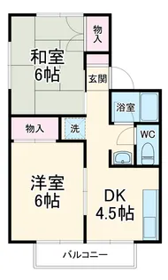 亀田ハイツ【202号室】の間取り