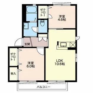 ソレーユM【1階】の間取り