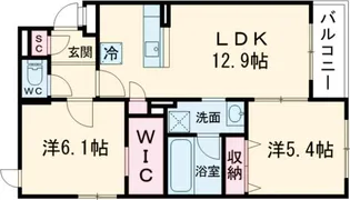 U RESIDENCE東比恵【201号室】の間取り